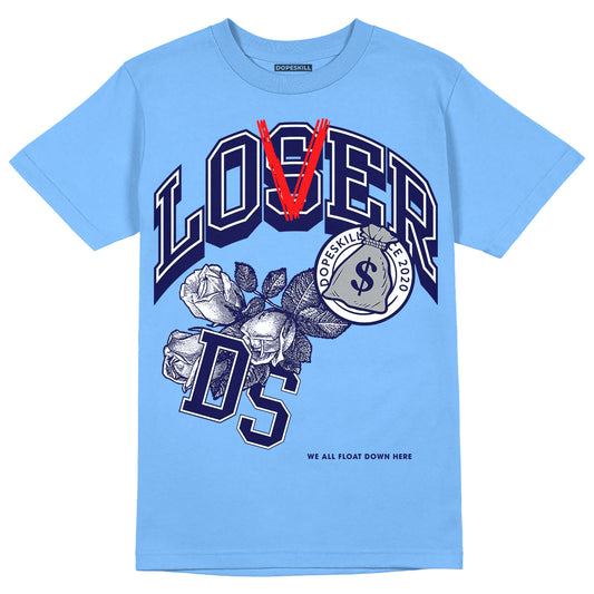 Jordan 9 Powder Blue DopeSkill Tropical Blue T-shirt Loser Lover Graphic Streetwear