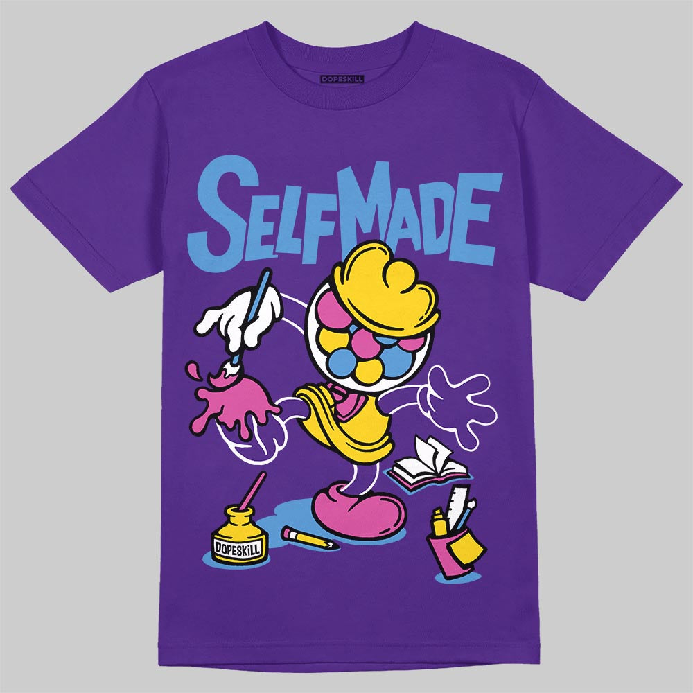 PURPLE Sneakers DopeSkill T-Shirt Self Made Graphic Streetwear - Purple