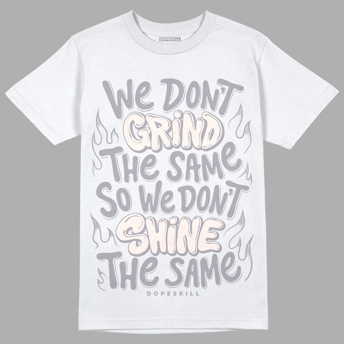 Jordan 2 Cement Grey DopeSkill T-Shirt Grind Shine Graphic Streetwear - WHite