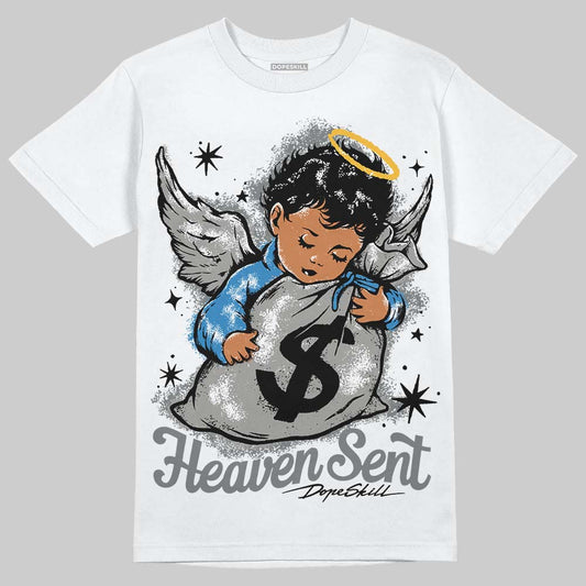 Jordan 9 Cool Grey DopeSkill T-Shirt Heaven Sent Graphic Streetwear - WHite