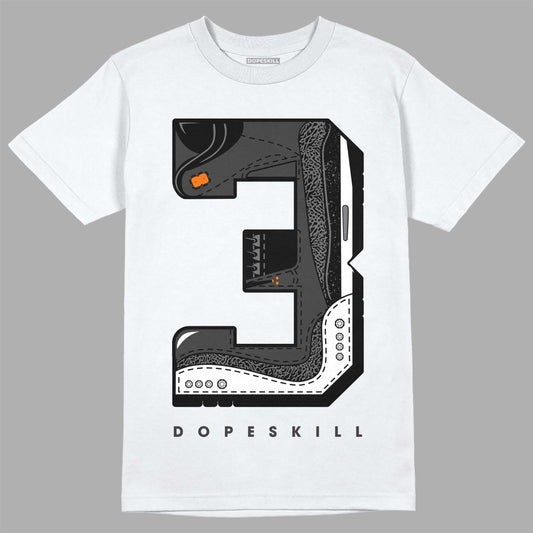 Jordan 3 Retro 'Fear Pack' DopeSkill T-Shirt No.3 Graphic Streetwear - White