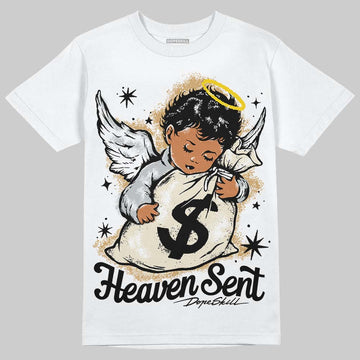 Jordan 5 Retro Reverse Metallic DopeSkill T-Shirt Heaven Sent Graphic Streetwear - White