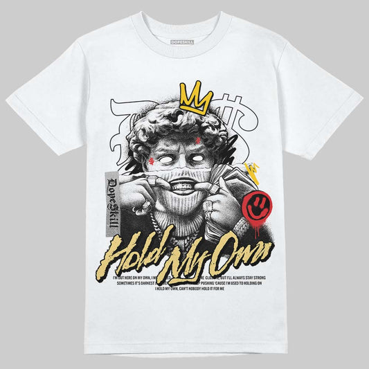 Quai 54 x Air Jordan 1 Retro Low OG Tour Yellow Black DopeSkill T-Shirt In My Way Graphic Streetwear - White 