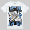 Jordan 5 Black University Blue DopeSkill T-Shirt Sorry I've Been Trappin Graphic Streetwear - White 