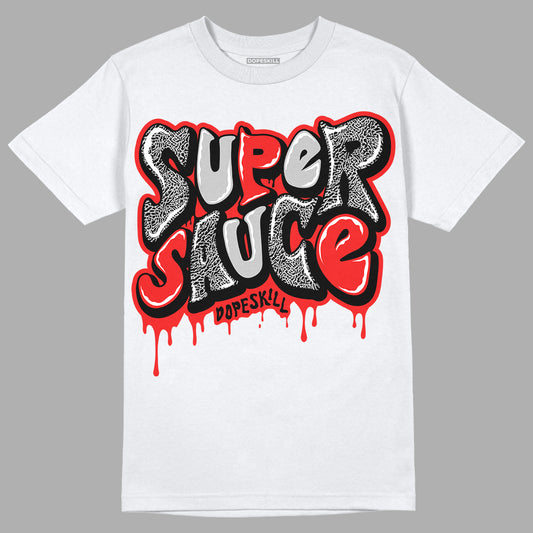 Jordan Spizike Low Bred DopeSkill T-Shirt Super Sauce Graphic Streetwear - White 