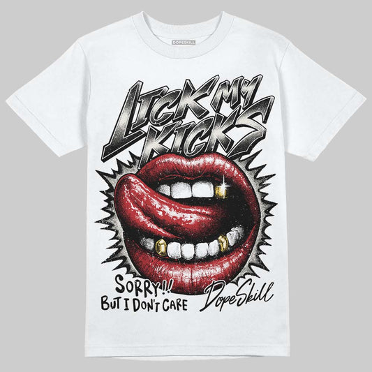 Nigel Sylvester x Jordan 1 Low OG “Nitro” DopeSkill T-Shirt Lick My Kicks Graphic Streetwear - White