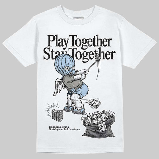 New Balance Abzorb 2000 “Silver/Blue” DopeSkill T-Shirt Play together, Stay together Graphic Streetwear - WHite 