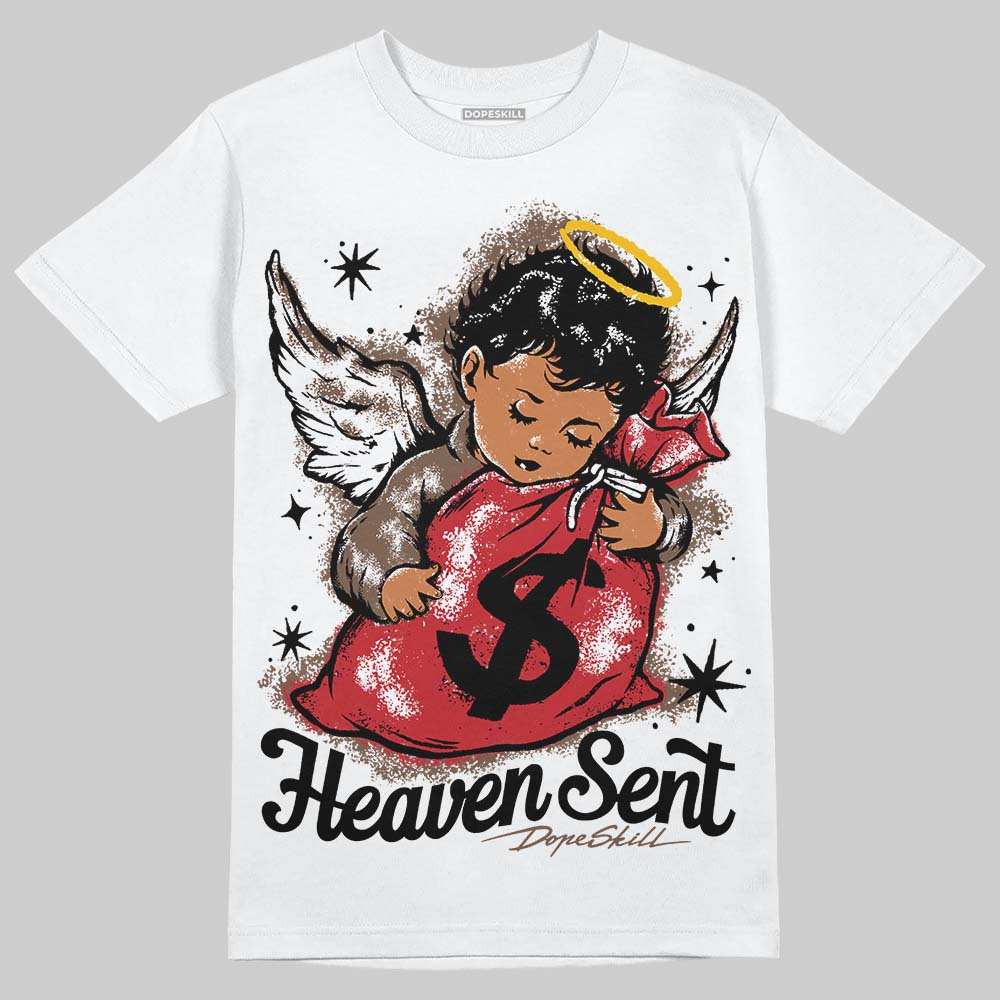 Jordan 9 'Olive' DopeSkill T-Shirt Heaven Sent Graphic Streetwear - White