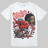 Jordan 4 Retro Toro Bravo DopeSkill T-Shirt Stressless Graphic Streetwear - White 