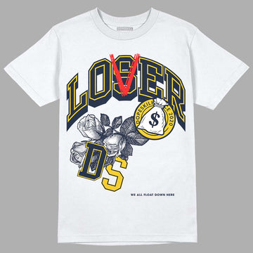 Dunk Low Vintage “Michigan” DopeSkill T-Shirt Loser Lover Graphic Streetwear - White 