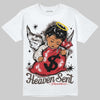 Adidas Samba OG Cloud White Better Scarlet Supplier Colour DopeSkill T-Shirt Heaven Sent Graphic Streetwear - White