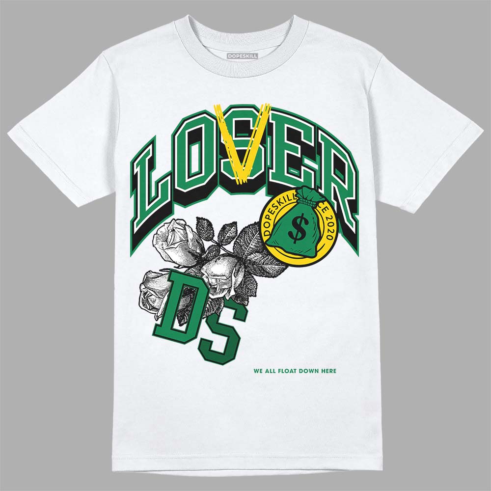 Green Sneakers DopeSkill T-Shirt Loser Lover Graphic Streetwear - White