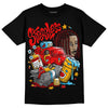 Red Sneakers DopeSkill T-Shirt Stressless Graphic Streetwear - Black