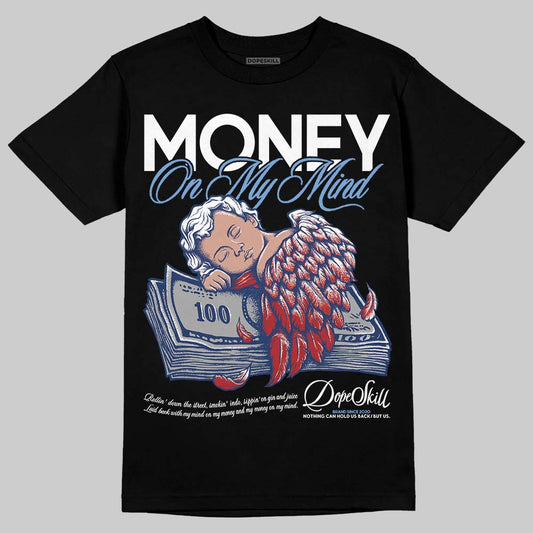 Jordan 1 High OG "Midnight Navy" DopeSkill T-Shirt MOMM Graphic Streetwear - Black