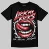 Jordan 5 Retro Fire Red Black Tongue (2025) DopeSkill T-Shirt Lick My Kicks Graphic Streetwear - Black