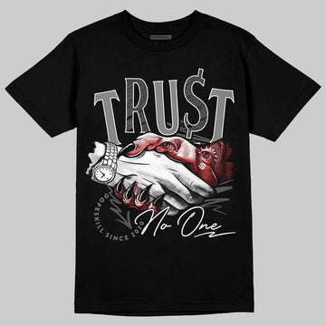 Jordan 10 Retro Shadow (2025) DopeSkill T-Shirt Trust No One Graphic Streetwear - Black