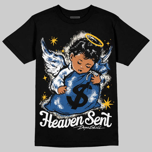 Jordan 1 Low OG “Storm Blue” DopeSkill T-Shirt Heaven Sent Graphic Streetwear - Black