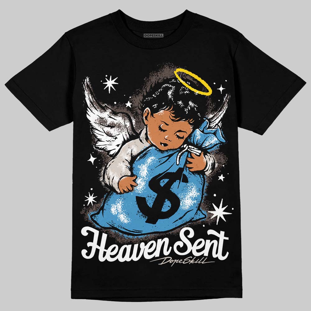 Adidas Samba OG White Black Clear Granite DopeSkill T-Shirt Heaven Sent Graphic Streetwear - black