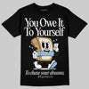 Nike Air Diamond Turf Must Be the Money DopeSkill T-Shirt Owe It To Yourself Graphic Streetwear - Black