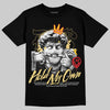 Quai 54 x Air Jordan 1 Retro Low OG Tour Yellow Black DopeSkill T-Shirt In My Way Graphic Streetwear - Black