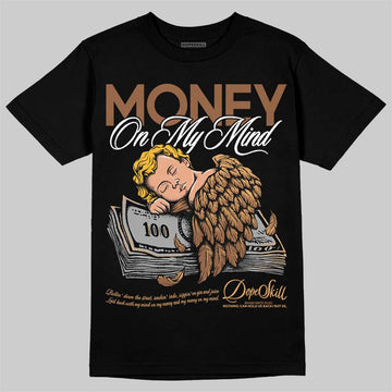 Jordan 1 High OG Black Metallic Gold DopeSkill T-Shirt MOMM Graphic Streetwear - Black