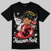 Adidas Samba OG Cloud White Better Scarlet Supplier Colour DopeSkill T-Shirt Heaven Sent Graphic Streetwear - Black