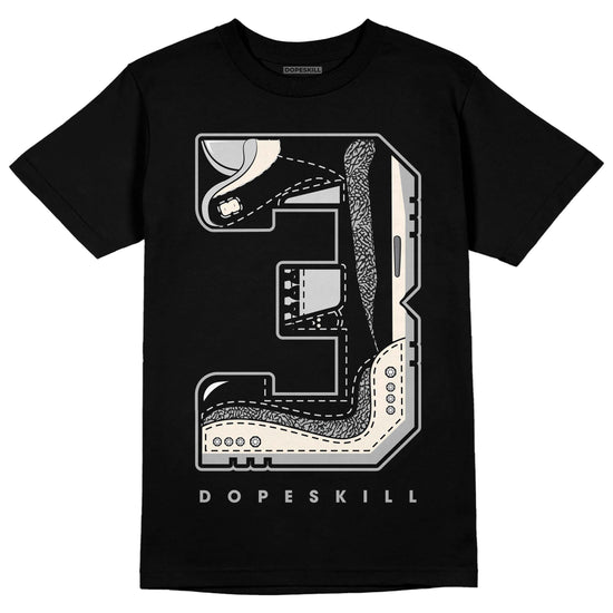 Jordan 3 “Off Noir” DopeSkill T-Shirt No.3 Graphic Streetwear - Black