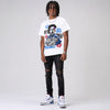 “True Blue” 3s DopeSkill T-Shirt Word Hard Rise Above Graphic