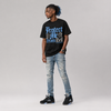 Black University Blue 5s DopeSkill T-Shirt Protect Me From Evil Graphic