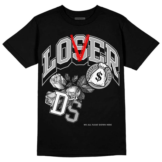 Jordan 1 Low OG “Shadow” DopeSkill T-Shirt Loser Lover Graphic Streetwear - Black