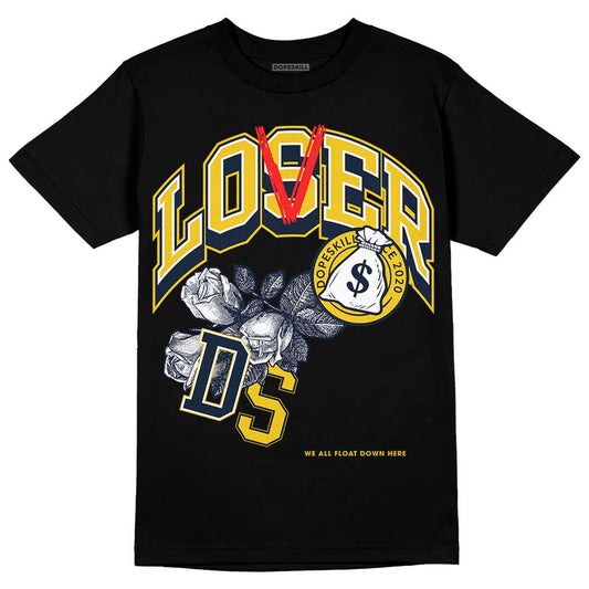 Dunk Low Vintage “Michigan” DopeSkill T-Shirt Loser Lover Graphic Streetwear - Black 