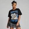 Black University Blue 5s DopeSkill T-Shirt Sorry I've Been Trappin Graphic