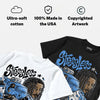 Black University Blue 5s DopeSkill T-Shirt Stressless Graphic