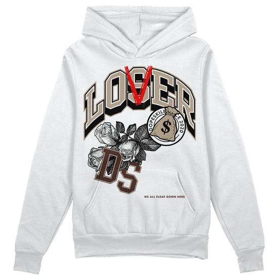 Jordan 1 High OG “Latte” DopeSkill Hoodie Sweatshirt Loser Lover Graphic Streetwear - White