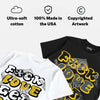 Tour Yellow 4s DopeSkill T-Shirt F#ck Love Get Money Graphic