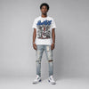 “True Blue” 3s DopeSkill T-Shirt Heartless Graphic