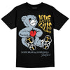 Jordan 13 “Blue Grey” DopeSkill T-Shirt Love Kills Graphic Streetwear - Black