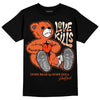 Jordan 3 Georgia Peach DopeSkill T-Shirt Love Kills Graphic Streetwear - Black