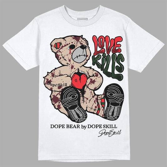 Dunk Low Freddy Krueger DopeSkill T-Shirt Love Kills Graphic Streetwear - White 