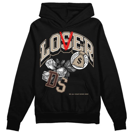 Jordan 1 High OG “Latte” DopeSkill Hoodie Sweatshirt Loser Lover Graphic Streetwear - Black