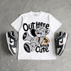 Dunk Panda White Black DopeSkill T-Shirt Out Here Being Cute Graphic