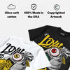 Black Tour Yellow AJ 4 Thunder DopeSkill T-Shirt Loyal To The Bag Graphic