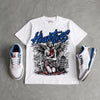 “True Blue” 3s DopeSkill T-Shirt Heartless Graphic