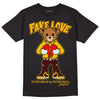 Dunk Yellow Bordeaux DopeSkill T-Shirt Fake Love Graphic Streetwear - Black