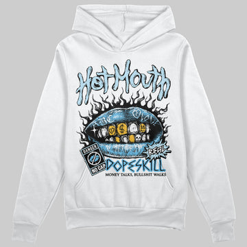 Jordan 11 Retro Legend Blue DopeSkill Hoodie Sweatshirt Hot Mouth Graphic Streetwear - White