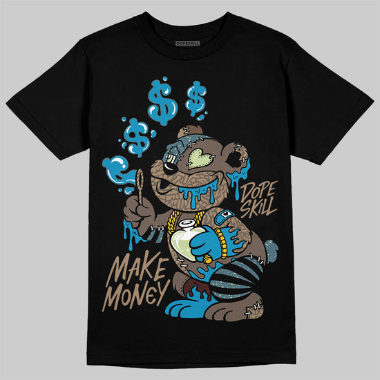 Jordan 3 GS “We Outside” DopeSkill T-Shirt Make Money Graphic Streetwear - Black