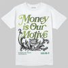 Foamposite Pro 'Pine Green' DopeSkill T-Shirt Money Is Our Motive Typo Graphic Streetwear - White