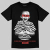 Red Sneakers DopeSkill T-Shirt Scared Money Don't Make No Money Graphic Streetwear - Black