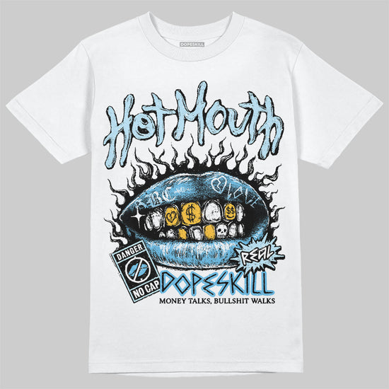 Jordan 11 Retro Legend Blue DopeSkill T-Shirt Hot Mouth Graphic Streetwear - White