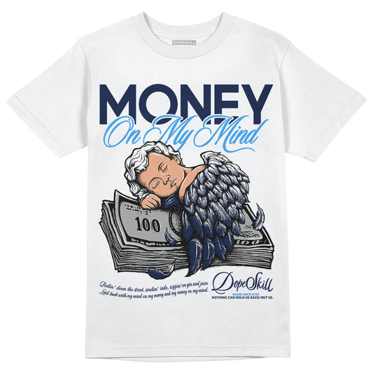 Jordan Spiz’ike Low “White/Obsidian” DopeSkill T-Shirt MOMM Graphic Streetwear - White